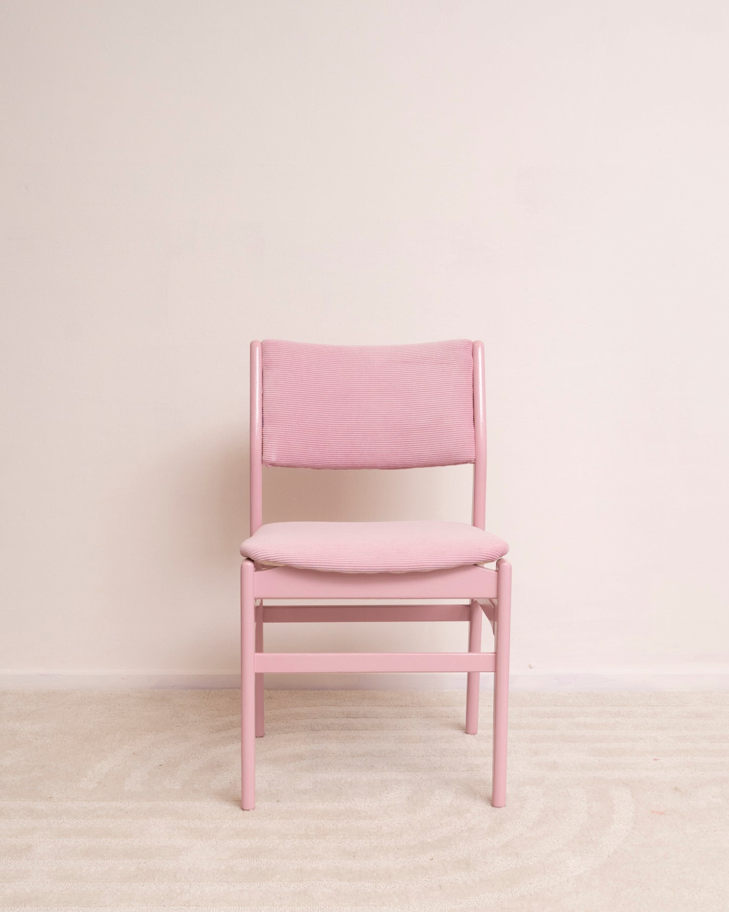 Rozenkwarts – Roze stoelen met rib (2x)