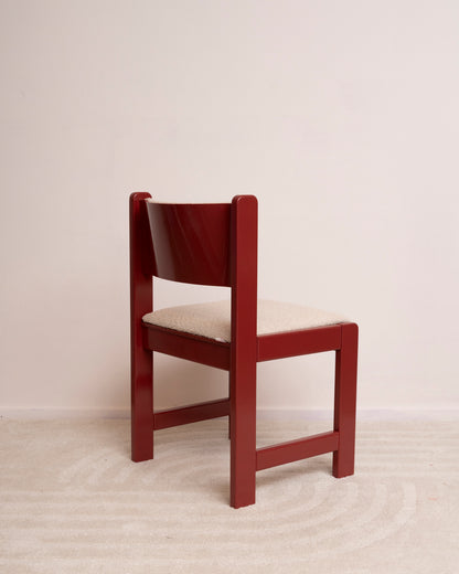 Pioenroos – Bordeaux Rode Stoelen (4x)