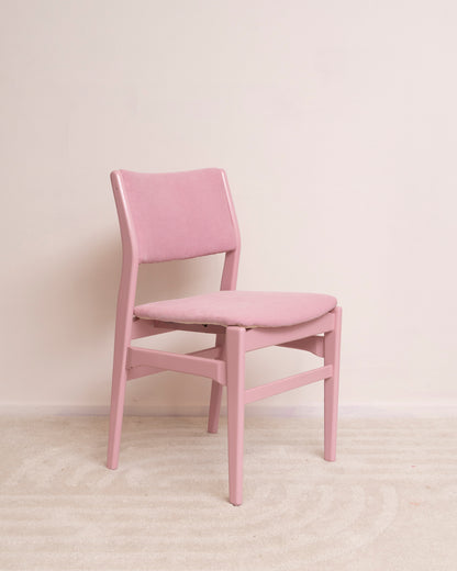 Rozenkwarts – Roze stoelen met rib (2x)