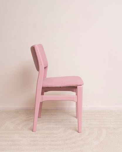Rozenkwarts – Roze stoelen met rib (2x)